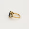 Bague 49 Bague en or jaune 18K saphir 58 Facettes BEA3353