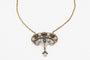 Pendentif Art Nouveau gold and silver pendant, Belle Epoque circa 1910 58 Facettes 9457