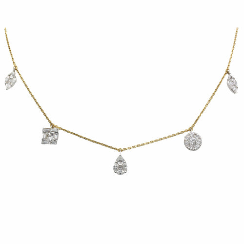 Collier Collier Or bi-colore Pampilles - DJULA 58 Facettes 250410R