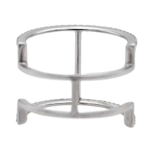 Bague 53 Bague Graphique Or blanc Diamant 58 Facettes 578790RV