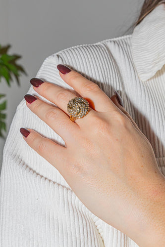 Bague 56.5 Bague  Cocktail Or jaune Diamant 58 Facettes 2468100CN