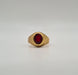 Bague 48 Bague or jaune sertie d’un rubis 58 Facettes