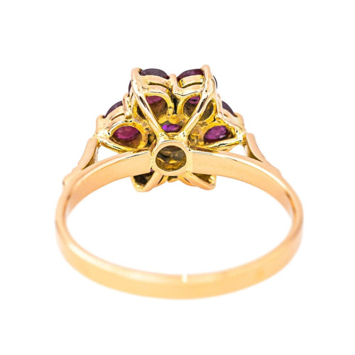 Bague 52 Bague Marguerite  Or rose Rubis 58 Facettes 4354719CN