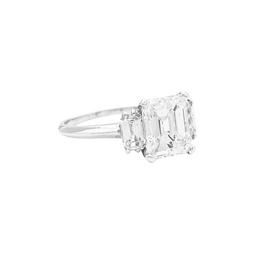 Bague 54 Solitaire en or blanc, diamant 1,92 cts. 58 Facettes 34757