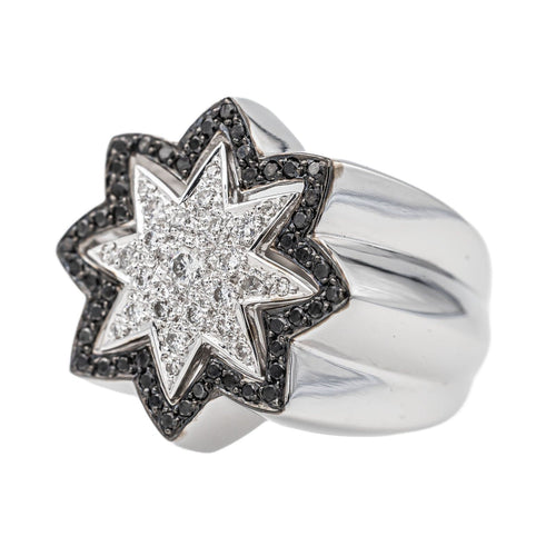 Bague 54 Bague Etoile Or blanc Diamant 58 Facettes 3389098CN