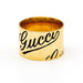 Bague 56.5 - 57 GUCCI - Bague collection imprimé icône en or jaune 58 Facettes D363212SO