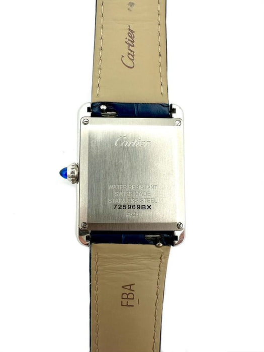 CARTIER. Orologio TANK MUST in acciaio.