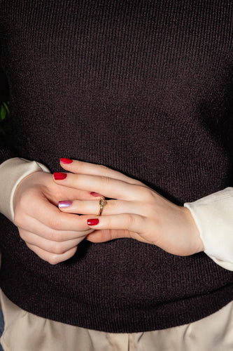 Bague 50 Chopard  Bague Happy Diamond Or jaune Diamant 58 Facettes 4655018RV