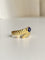 Bague 53 Bague godronnée serpent en or jaune 18k et saphir cabochon 0,55 ct 58 Facettes