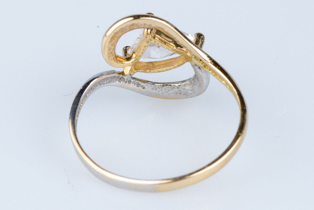 Tweekleurige gouden ring