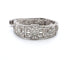 Bracelet Superbe bracelet Art déco français en platine serti de diamants de 4,50 ct 58 Facettes
