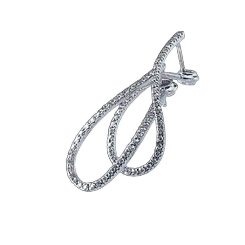 Boucles d'oreilles Boucles d'oreilles en or blanc, diamants naturels 58 Facettes MG-200570/2