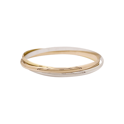 Trois joncs en trois tons d'or. 58 Facettes 34416