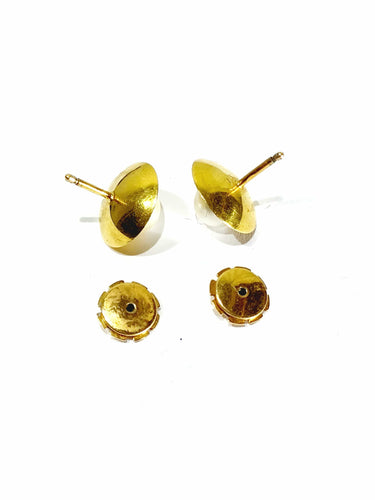 Boucles d'oreilles Paire de boucles d’oreilles or jaune et perles 58 Facettes