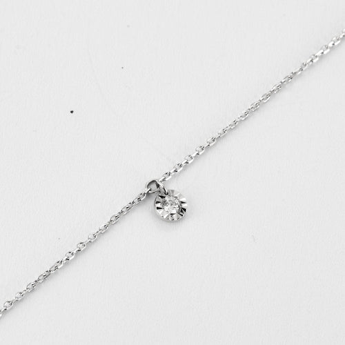 Bracelet BRACELET OR BLANC DIAMANT 0,05ct 58 Facettes M8927