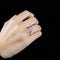 Bague 53 MELLERIO - Marie-Antoinette - Bague or gris, diamants, saphir 58 Facettes J1WG111-SD53