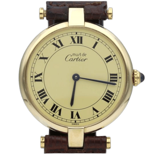 Montre Cartier Montre Must De Cartier Vermeil 58 Facettes MT43897