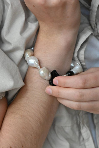 Bracelet Bracelet de perles de culture brutes 58 Facettes