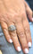 Bague 57 Bague infini en or blanc et diamants 58 Facettes