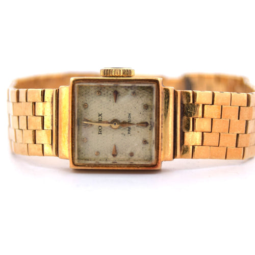 Montre MONTRE VINTAGE '70 Signée ''ROLEX'' - OR 18 KT 58 Facettes