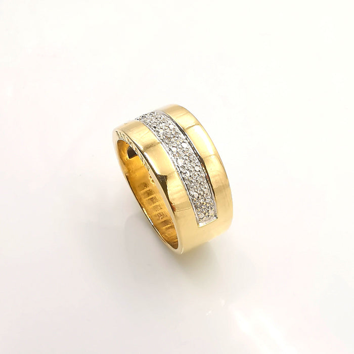 BALMAIN - gold and diamond ring