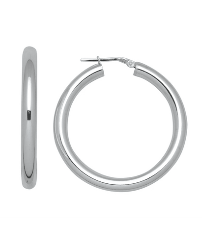 Boucles d'oreilles Créoles Blanca Or blanc 18K 58 Facettes BLANCA/XVFR0259