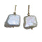 Boucles d'oreilles Pendientes démontables en or jaune 18k, perles et onyx 58 Facettes T224