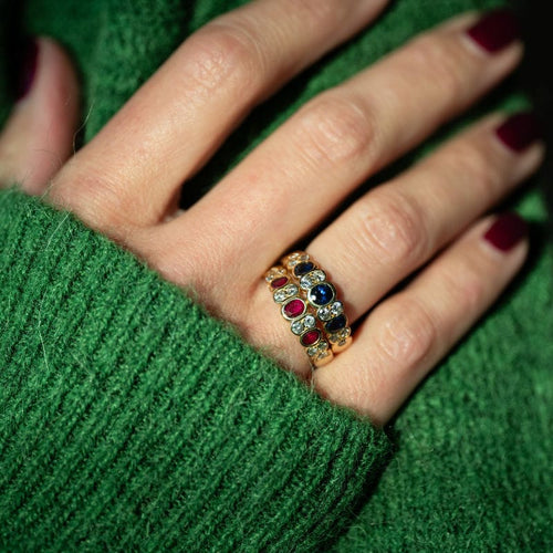 Bague 53 VAN CLEEF & ARPELS - Bague - en or jaune, diamants et rubis 58 Facettes