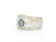 Bague 54 Bague exclusive en or sertie de diamants et d'une pierre précieuse 58 Facettes 2329