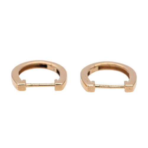 Boucles d'oreilles Ginette NY Boucles d'oreilles Créoles Hoop Or rose 58 Facettes 2678577CN