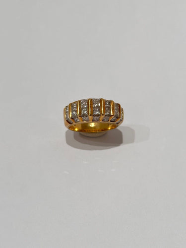 Bague 55 Bague or jaune diamants 58 Facettes