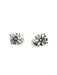 Boucles d'oreilles CARTIER. Puces d'oreille or blanc 18K et diamants 1.20ct (full set) 58 Facettes