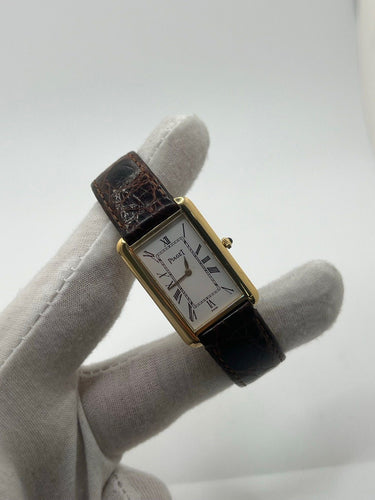 Montre Piaget Tank Allongée Or Jaune 18K 9228 58 Facettes