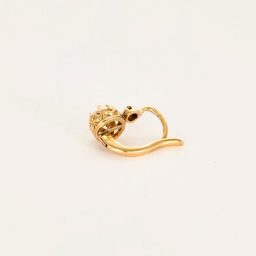 Boucles d'oreilles Boucles D'oreilles dormeuses en or jaune, perle de culture et diamant 58 Facettes LP1299/17