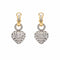 Boucles d'oreilles Boucles d'oreilles en or jaune et blanc serties de diamants (1,60 carat) 58 Facettes 17046