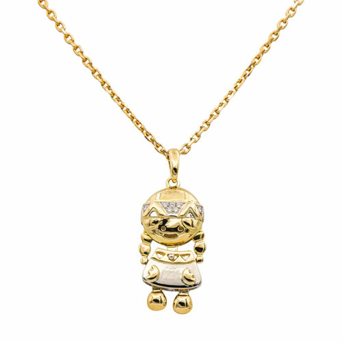 Collier Fred Collier Pendentif Indienne Or jaune Diamant 58 Facettes 4891396CN