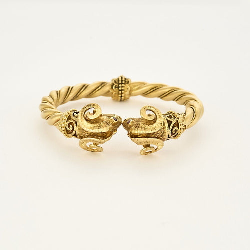 Bracelet ILIAS - LALAOUNIS - Bracelet"Béliers" en or jaune 18K 58 Facettes SQU3595