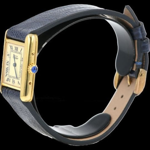 Montre Cartier Montre Tank Vermeil Must De Cartier Vermeil 58 Facettes MT43328