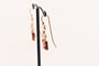 Boucles d'oreilles Earrings Morganite, Agate Grise And Grenat Rose Gold 18 Carats 58 Facettes