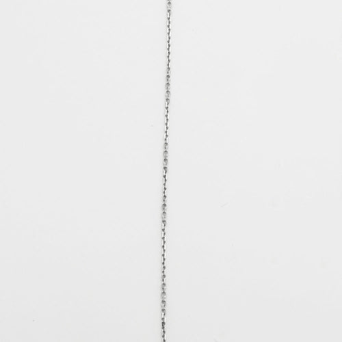 Collier Collier maille forçat or gris et diamant 58 Facettes GU48