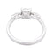 Bague 53 Bague or blanc, diamant 1,08 carat. 58 Facettes 33536