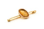 Broche Broche Napoléon III intaille sur agate en or jaune 18 carats 58 Facettes 23328