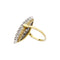 Bague 54 Bague marquise, deux ors, diamants. 58 Facettes 35068
