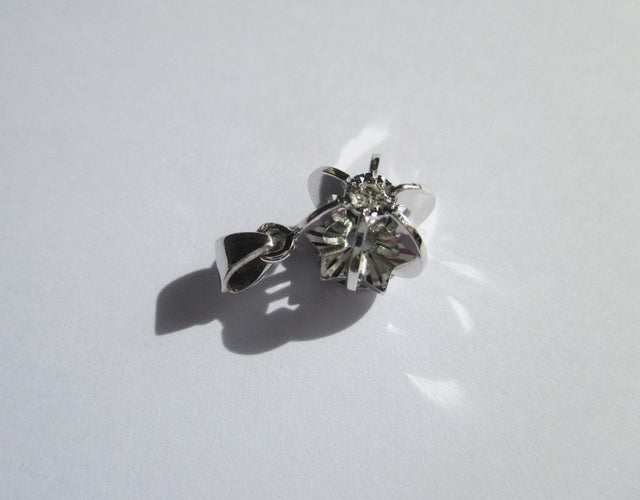 Pendentif Pendentif sphère étoile Art Déco or blanc diamant 58 Facettes