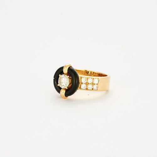 Bague 54.5 MAUBOUSSIN - BAGUE ONYX DIAMANTS 58 Facettes 32600205