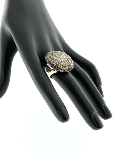 Bague 53 Bague Cocktail Piero Milano Or Rose 3,50 ct Diamants Certifiés IGI 58 Facettes