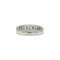 Bague 47 Demi alliance platine diamants 58 Facettes 240214R