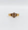 Petite bague marguerite antique or rose 18k et perles (circa 1900) 58 Facettes A06298