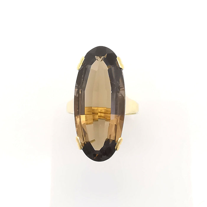 Bague 52 bague en or jaune Quartz 58 Facettes