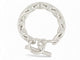 bracelet HERMES chaine d'ancre gm h101672b 12 maillons argent 70gr